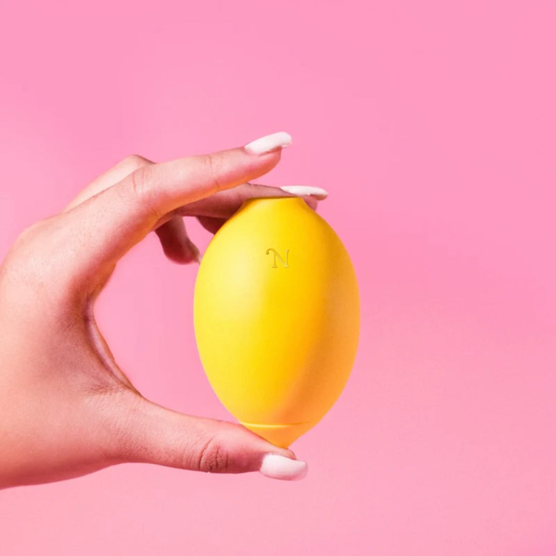 Lemon sex toy close-up detail