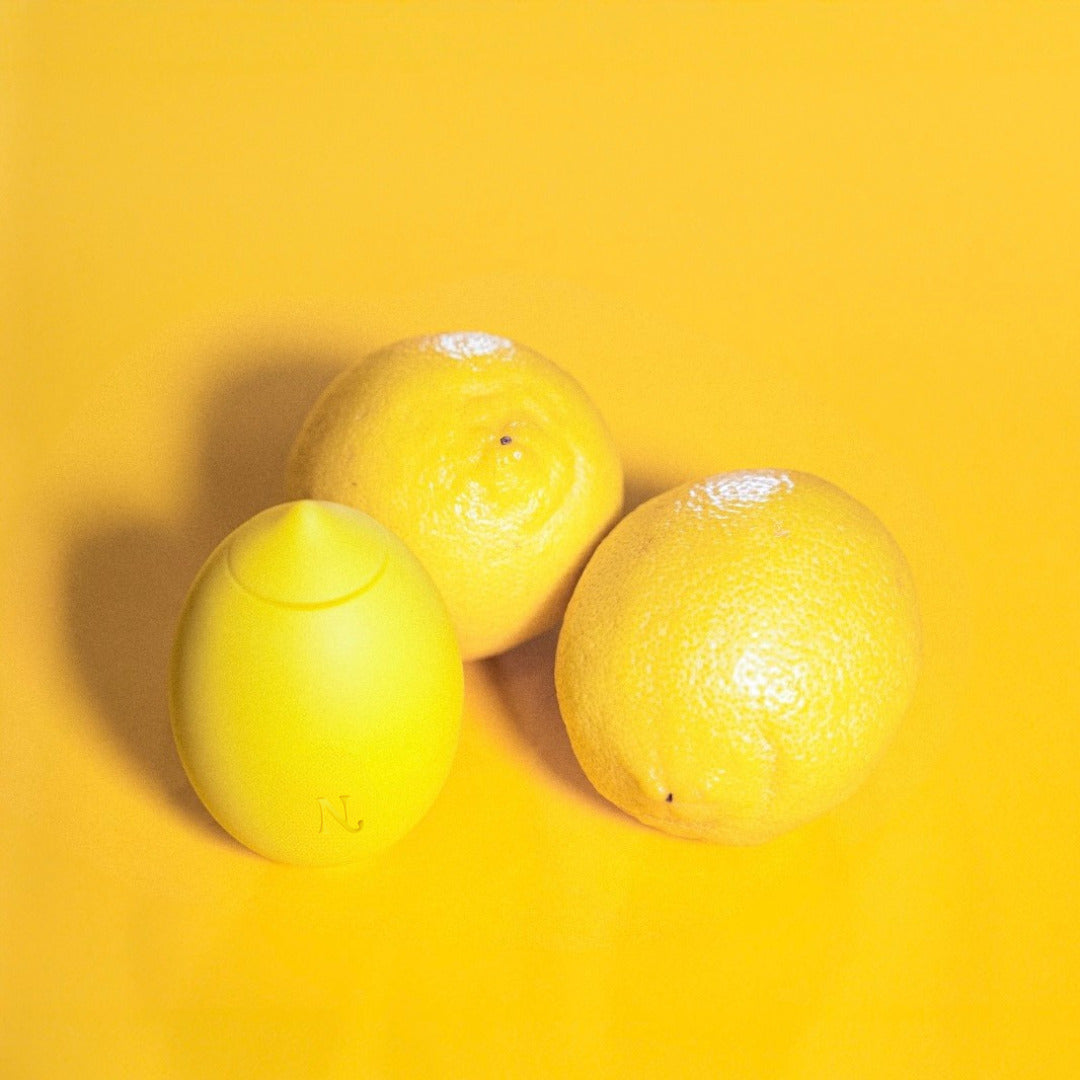 Lemon vibrator in hand