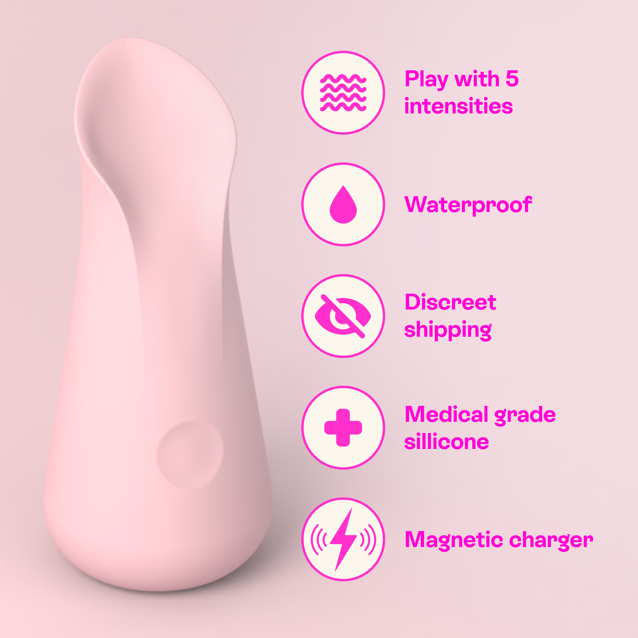 Uno vibrator — detail shot