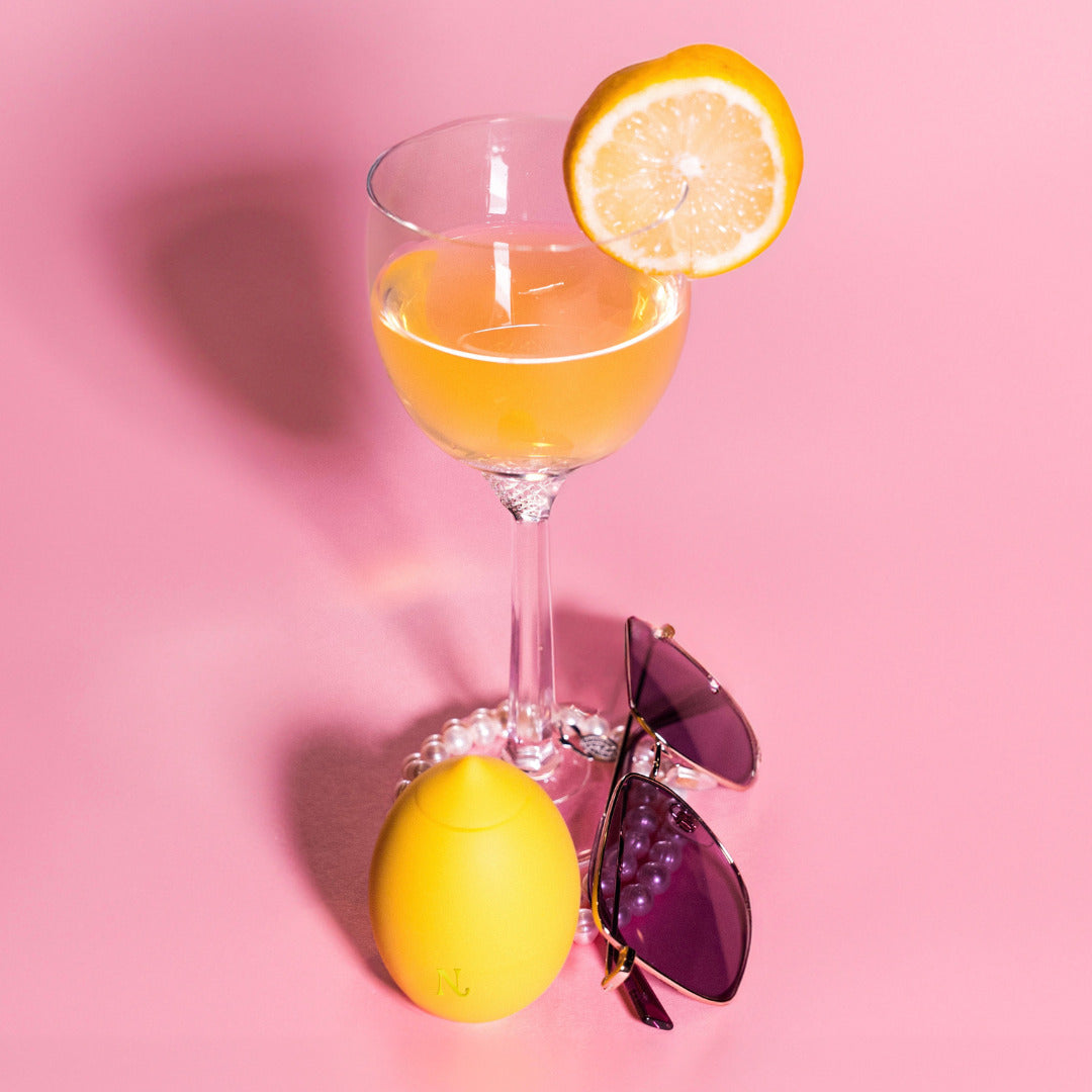 Lemon vibrator with charging cable